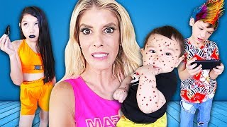 Babysitting SIBLINGS as a Mom for 24 Hours! (Parents secretly SPY w\/ hidden camera)| Rebecca Zamolo