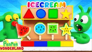 Shapes Are All Around With Pea Pea Ice Cream Vending Machine Funny Cartoon For Kid