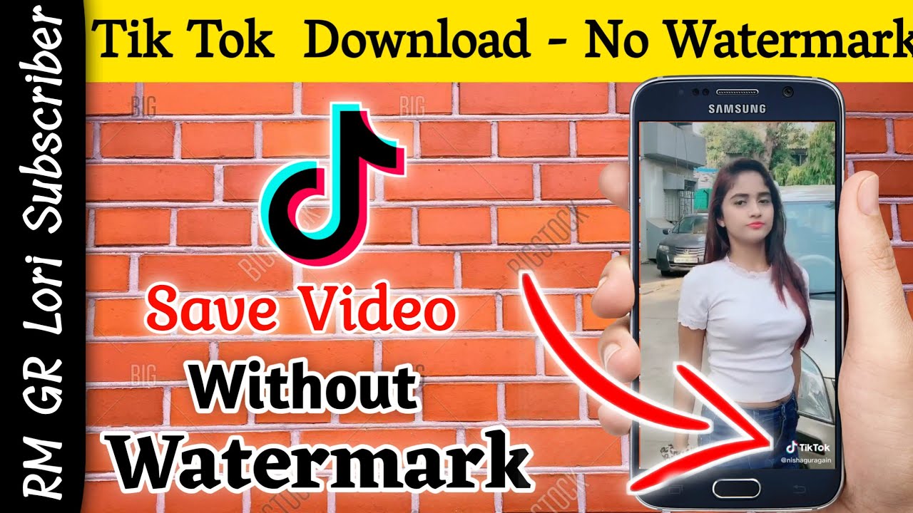 remove watermark from tik tok