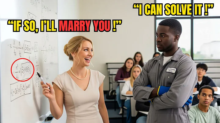 “Solve This Equation and I’ll Marry You” Professor Laughed — Then Froze When the Janitor Solved It