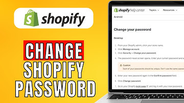 How To Change Shopify Password  (2024) Quick and Easy