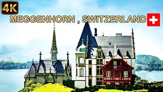 Meggenhorn, Switzerland -  Walking tour 4K - Discovering Serenity Along Lake Lucerne