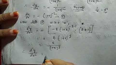 Class xii math 2nd order derivative