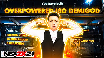 HOW TO MAKE THE MOST OVERPOWERED DEMIGOD GUARD BUILD ON NBA 2K21! BEST ISO GUARD BUILD!