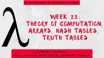 Lambda School Week 22: Arrays/Hash Tables | Full Stack Web Dev Academy
