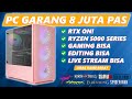PC GANAS 8 Juta PAS! GAMING dan PRODUKTIVITAS pasti DILIBAS | Rekomendasi Rakitan PC 2024