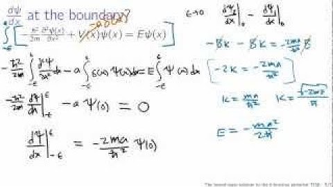 The bound state solution to the delta function potential TISE