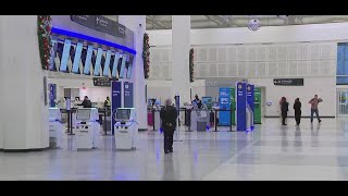 Detours at Bush Airport due to terminal road closures and upgrades