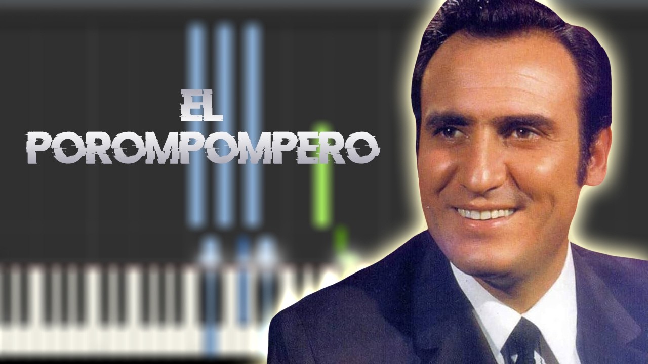 Manolo Escobar - El Porompompero | Piano Tutorial / Partitura / MIDI