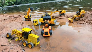 Retirando areia do rio com veículos de construção screenshot 1