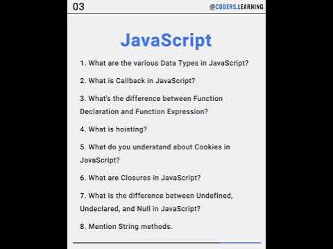 Interview questions HTML , CSS , JS - YouTube