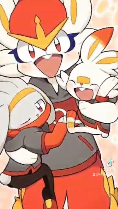 cinderace Scorbunny Raboot pokemon
