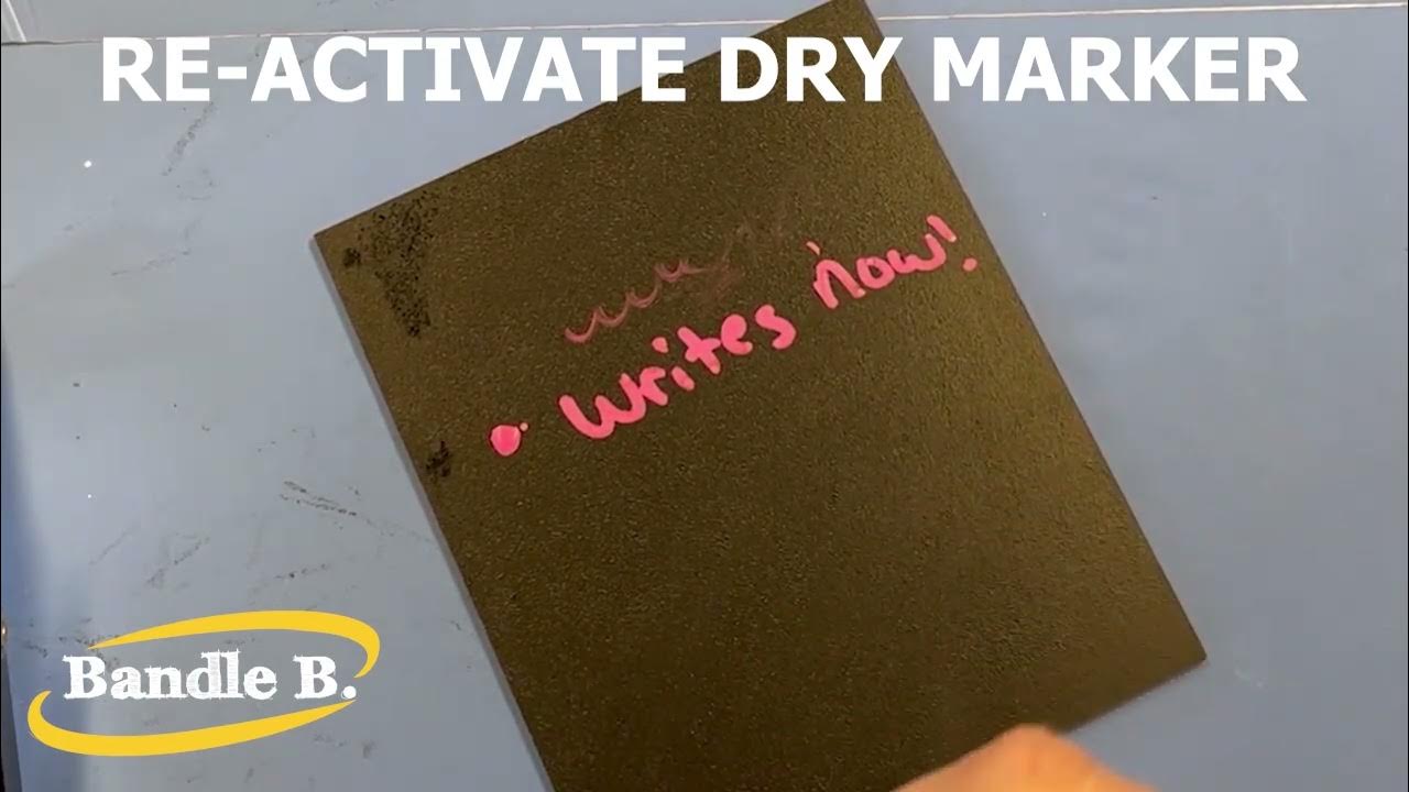 How to revive a dry Liquid Chalk Marker YouTube