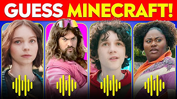 Guess MINECRAFT Movie Characters by VOICE! | Steve, Garbage Man, Chicken Jockey