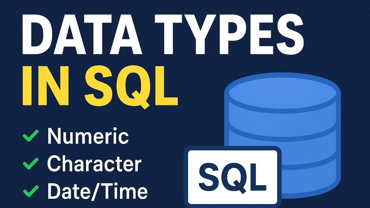 Data Types in the SQL #sql #coading #datatype - YouTube