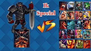 Black Knight vs all card's🔥of castle crush 😱 1k subscribers special video 💐 screenshot 4