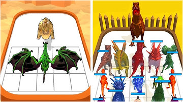 Merge Dragons Monster Legends VS. Merge Master Dinosaur Monster | Max Level Gameplay