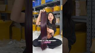 New hair, New colors | MIC HAIR #michair #hairextensions #vietnamesehair #short #burgundyhaircolor