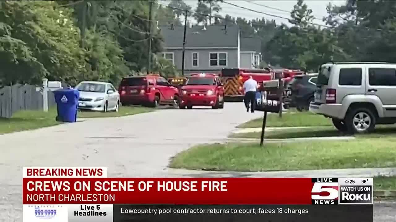 VIDEO: Firefighters respond to North Charleston house fire - YouTube