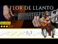 A FLOR DE LLANTO 🎸 (Milonga) - Abel Fleury || GUITARRA CLÁSICA || Tutorial + TABS |