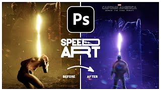 Captain America Series Concept Poster Pic Manipulation | How to make Superhero Poster Composition