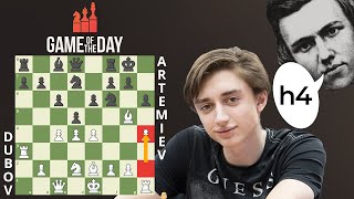 GM Dubov Channels Chess Legend Paul Morphy vs GM Artemiev | Chessable Masters 2020