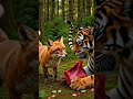 Fox talking to tiger #Animal #Angry #Tiger #Fox #Meet #ForYou #Viral#ihavethisthingwithplants #AI