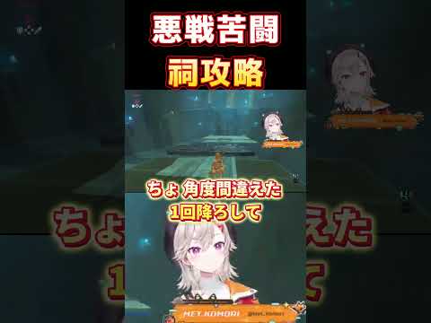 【ぶいすぽっ！/ 小森めと/ 切り抜き】悪戦苦闘 祠攻略【雑談】#小森めと #ぶいすぽ ＃切り抜き #shorts