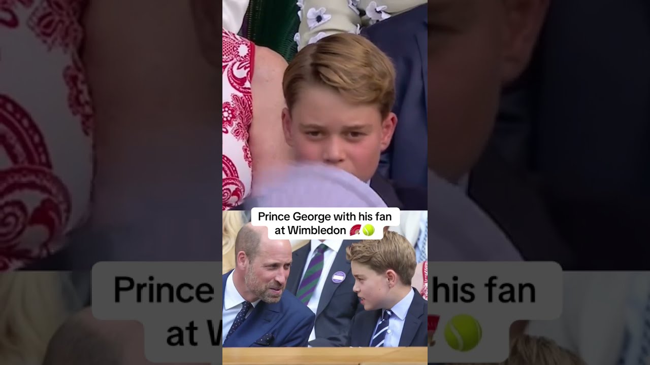 Prince William And George At Wimbledon 
