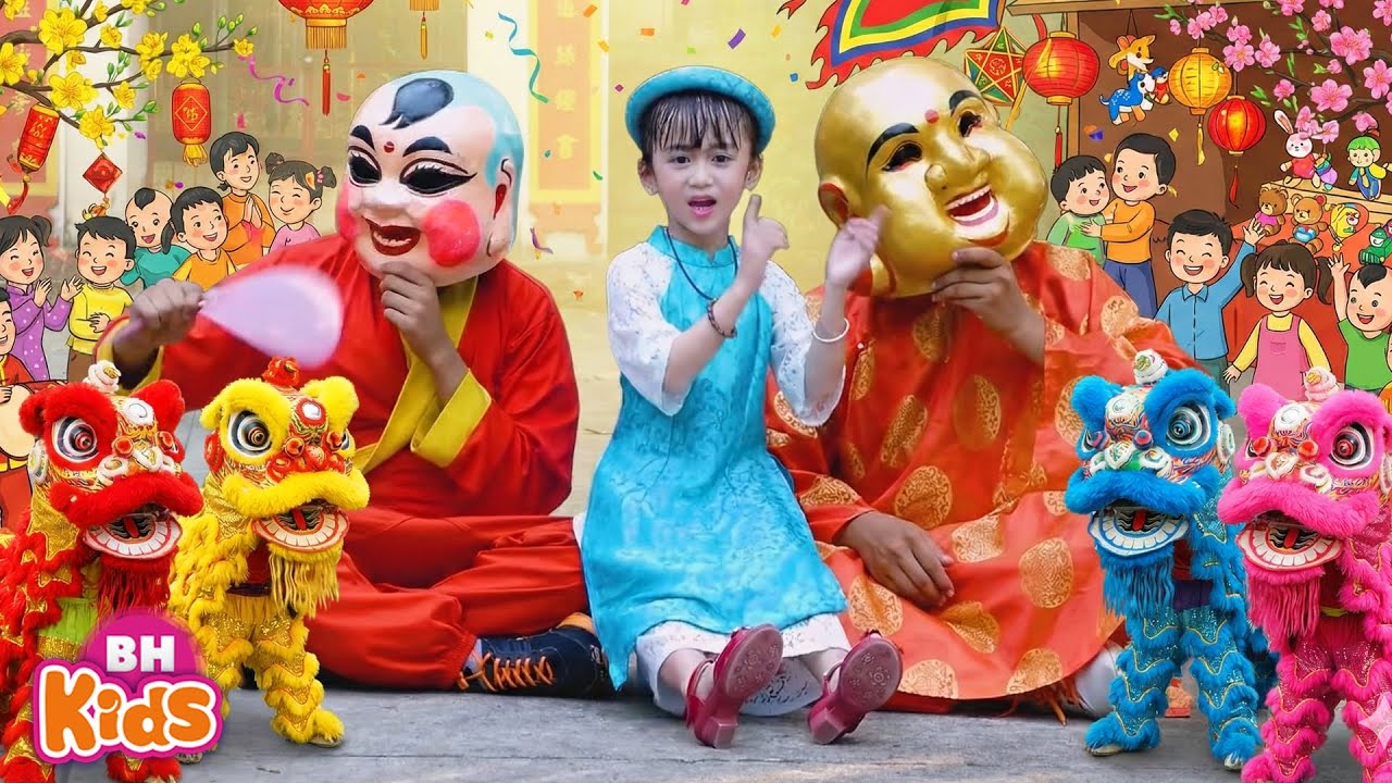 Tết Tết Tết Là Tết Là Tết - Nhạc Tết Thiếu Nhi Múa Lân Sôi Động Hay Nhất Cho Bé Mầm Non 2026