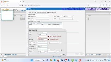 Setup DHCP Wifi Aruba 205