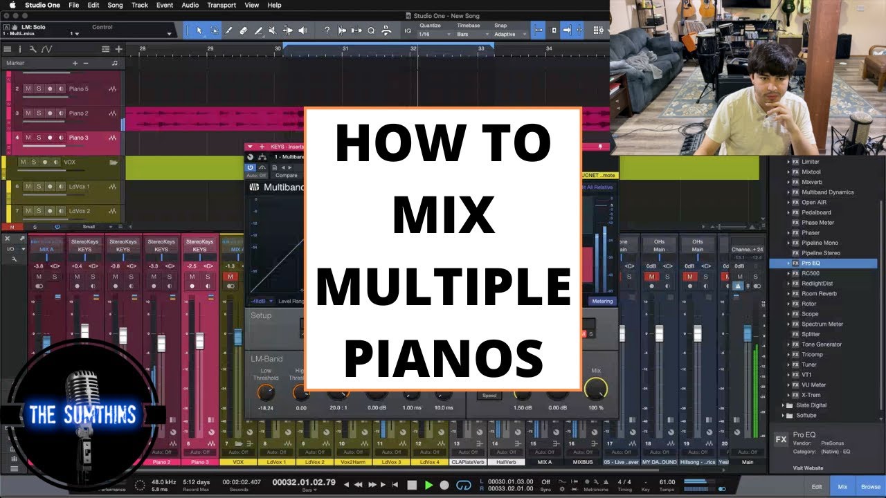 How To Mix Multiple Pianos In One Track Pianos) YouTube