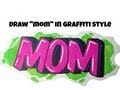 How to draw mom in graffiti bubble letters