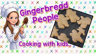 Gingerbread People - easy biscuit recipe to use with kids.