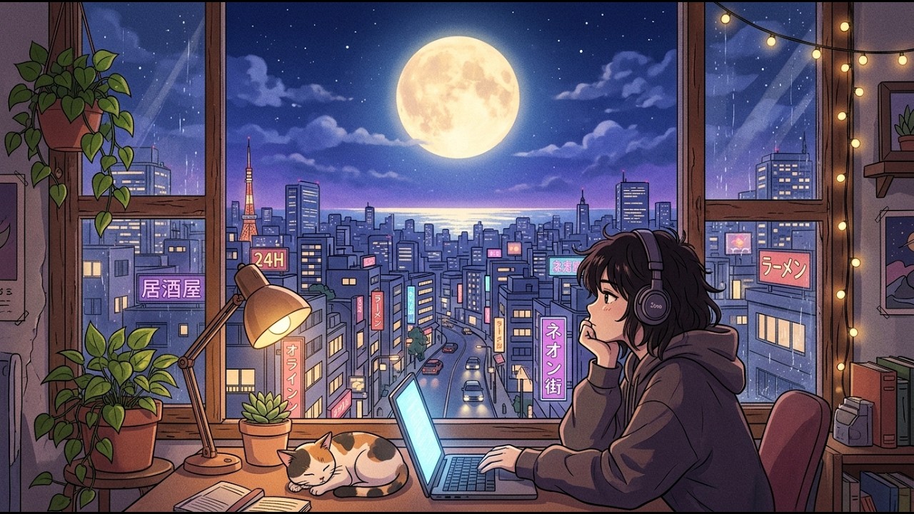 Under the Moon 🌙 Chill Lofi Beats for Focus & Relax