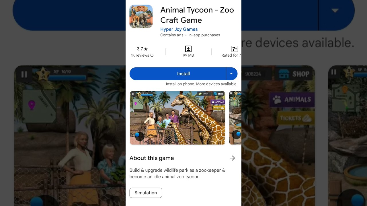 Zoo simulator mobile ❤🥰 