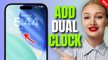 Hoe stel ik een dubbele klok in op het vergrendelscherm van mijn iPhone in iOS 26?