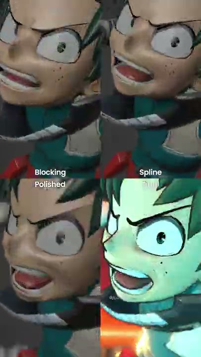 Find the difference in this animation process!! - Midoriya Vs Saitama