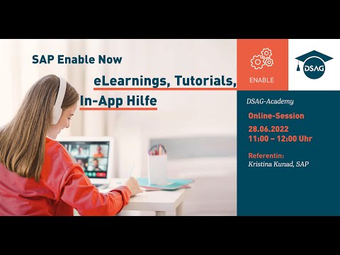 SAP Enable Now: eLearnings, Tutorials und In-App Hilfe