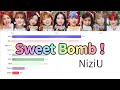[NiziU] Sweet Bomb ! | Bar chart race [Line Distribution]