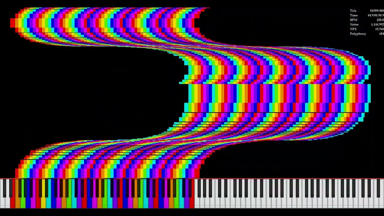 [Black MIDI] Tetris Block Arts v3 - 1.8 Million