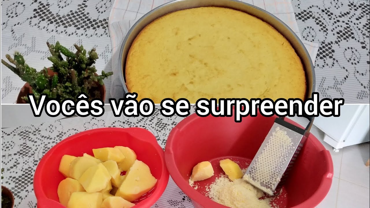 como fazer  bolo de inhame