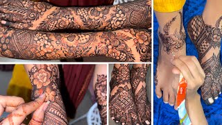Feet Bridal Mehndi Design Full Tutorial by @DrIfrah screenshot 2