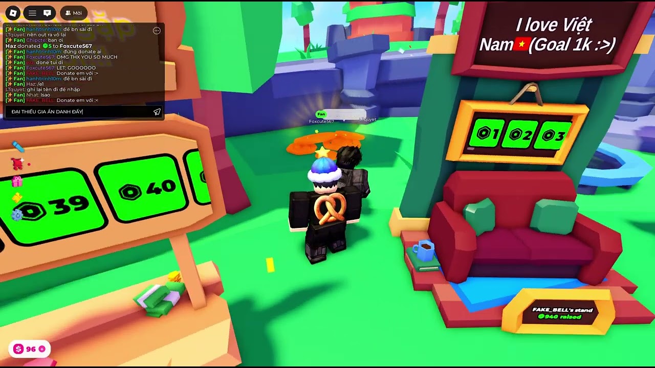 OMG, chơi pls donate gặp đại thiếu gia tên LTquyet donate cho mik hơi bị nhiều robux luôn, cảm ơn BỐ