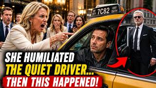 She Publicly Humiliated The Quiet Taxi Driver... Then His Passenger Stepped Out