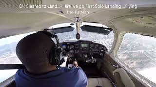 Eugene's 1st Solo Flight - Flying the Pattern