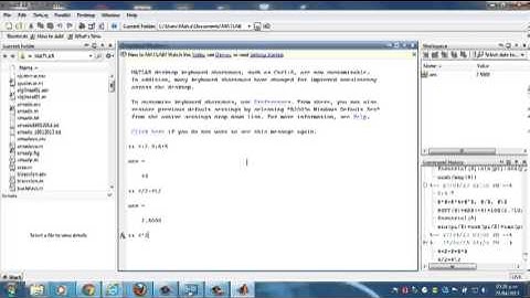 Primeros pasos con Matlab