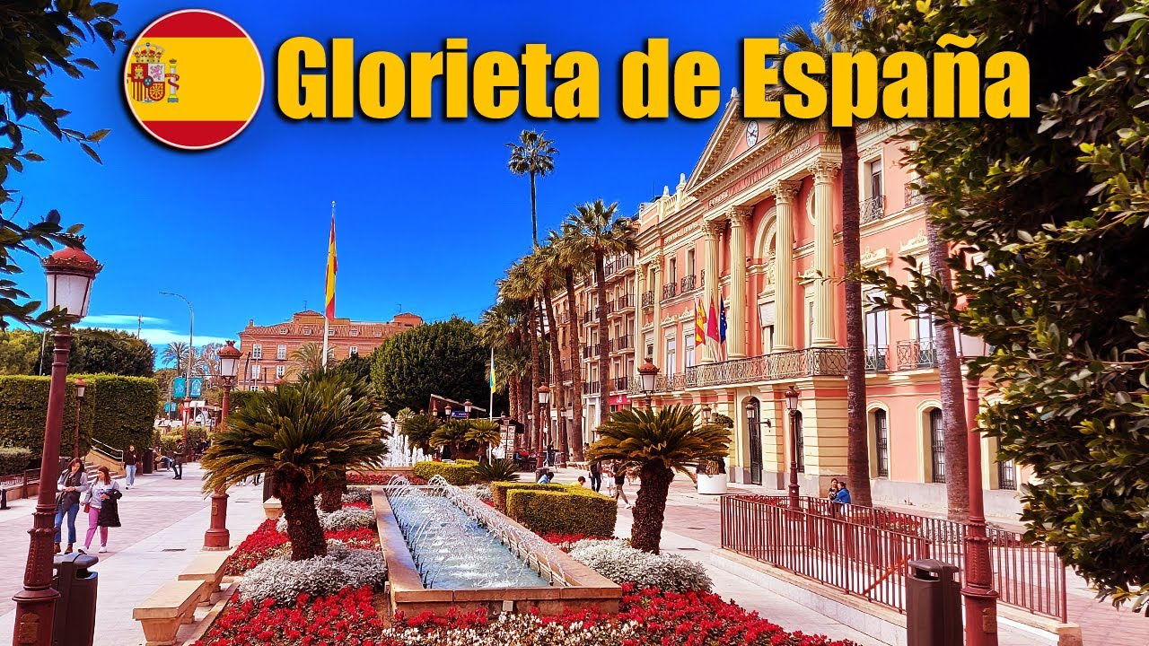 CITYWALK IN MURCIA: Exploring La Glorieta de Murcia - Glorieta de España
