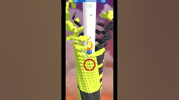 500 leval stackball gameplay 🎮.#stackball #gaming #trending