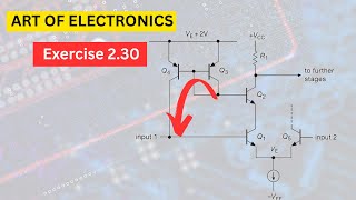 Differential Amplifier Design - Art of Electronics Exercise 2.30